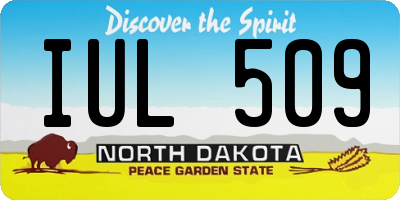 ND license plate IUL509