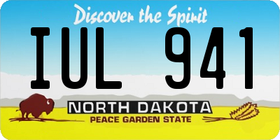 ND license plate IUL941