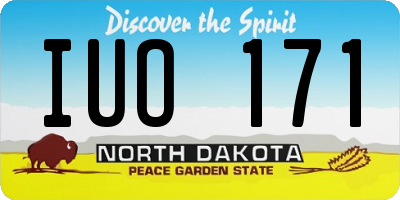 ND license plate IUO171