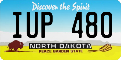 ND license plate IUP480