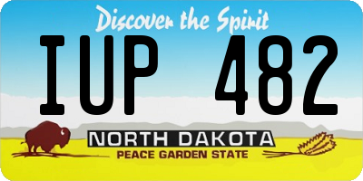 ND license plate IUP482