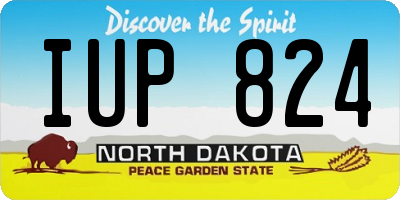 ND license plate IUP824