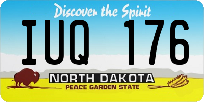 ND license plate IUQ176