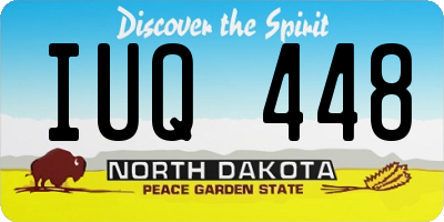 ND license plate IUQ448