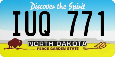 ND license plate IUQ771