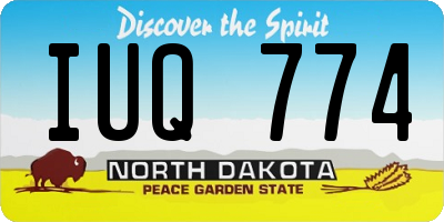 ND license plate IUQ774