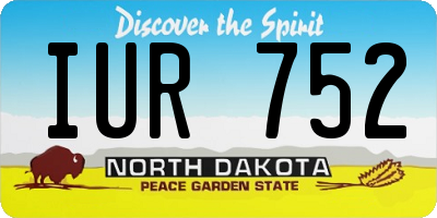 ND license plate IUR752