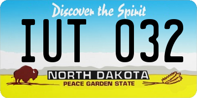ND license plate IUT032