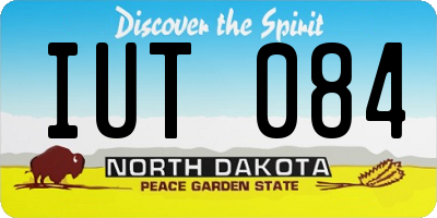 ND license plate IUT084