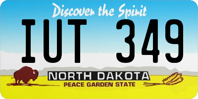 ND license plate IUT349