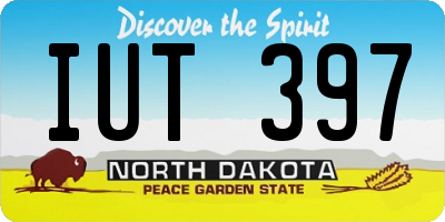 ND license plate IUT397