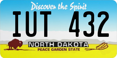 ND license plate IUT432