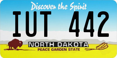 ND license plate IUT442