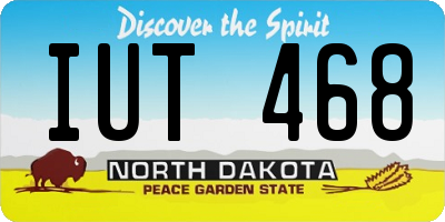 ND license plate IUT468