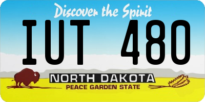 ND license plate IUT480