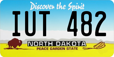ND license plate IUT482