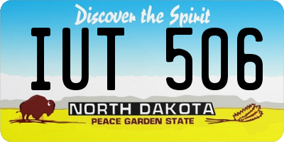 ND license plate IUT506