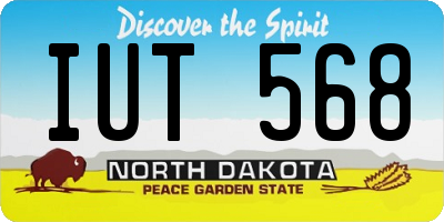 ND license plate IUT568