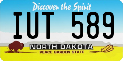 ND license plate IUT589