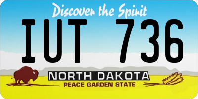 ND license plate IUT736