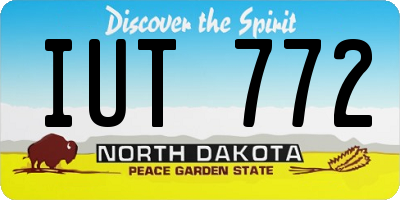 ND license plate IUT772