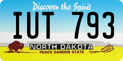 ND license plate IUT793