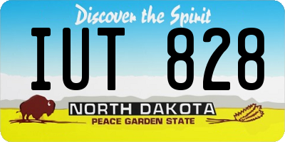 ND license plate IUT828