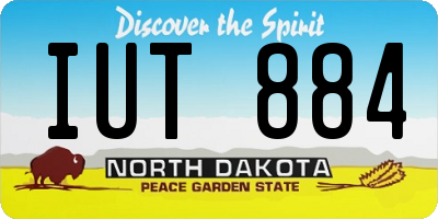 ND license plate IUT884