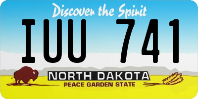 ND license plate IUU741