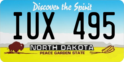ND license plate IUX495