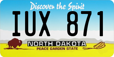 ND license plate IUX871