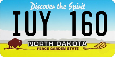 ND license plate IUY160