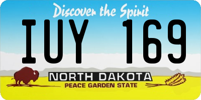 ND license plate IUY169