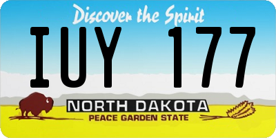 ND license plate IUY177