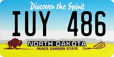 ND license plate IUY486