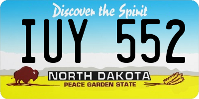 ND license plate IUY552