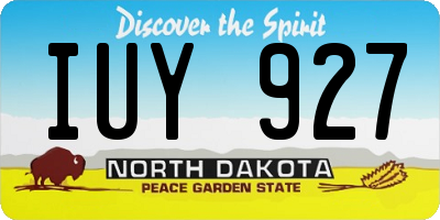 ND license plate IUY927