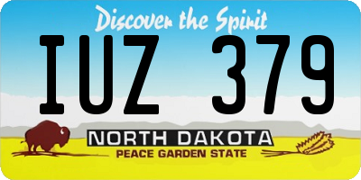 ND license plate IUZ379