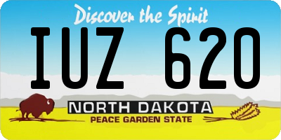 ND license plate IUZ620