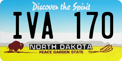 ND license plate IVA170