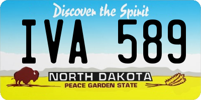 ND license plate IVA589