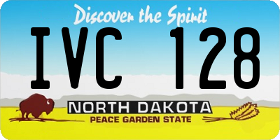 ND license plate IVC128