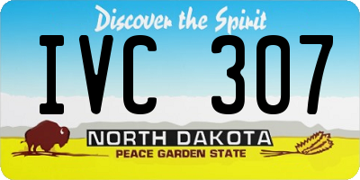 ND license plate IVC307