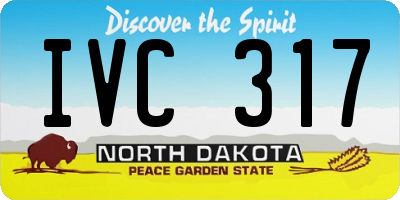 ND license plate IVC317