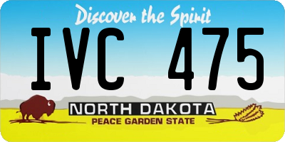 ND license plate IVC475
