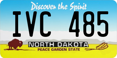 ND license plate IVC485
