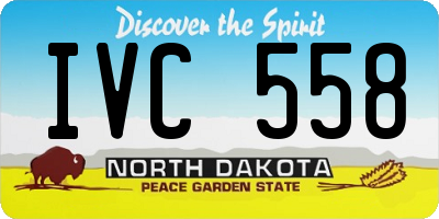 ND license plate IVC558