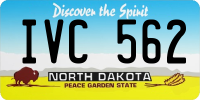 ND license plate IVC562