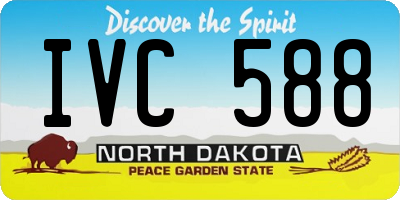 ND license plate IVC588