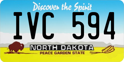 ND license plate IVC594